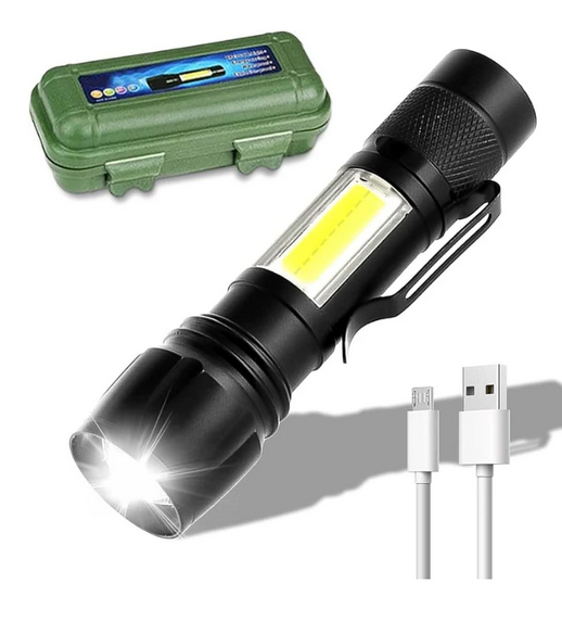 Mini Linterna Tactica Recargable